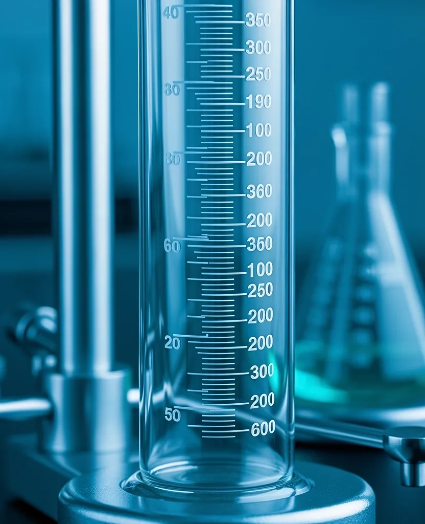 Clinical laboratory glass representing precision analysis