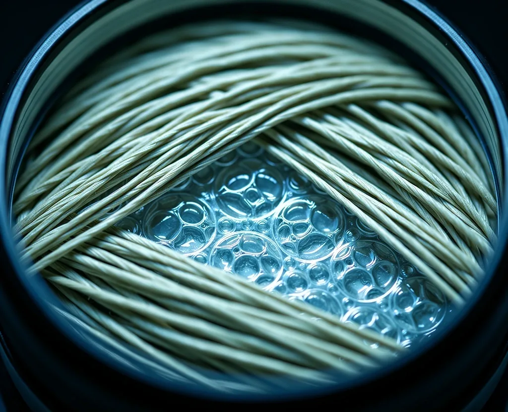 Microscopic texture of botanical extract